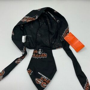 New Harley-Davidson Black and Orange Headwrap